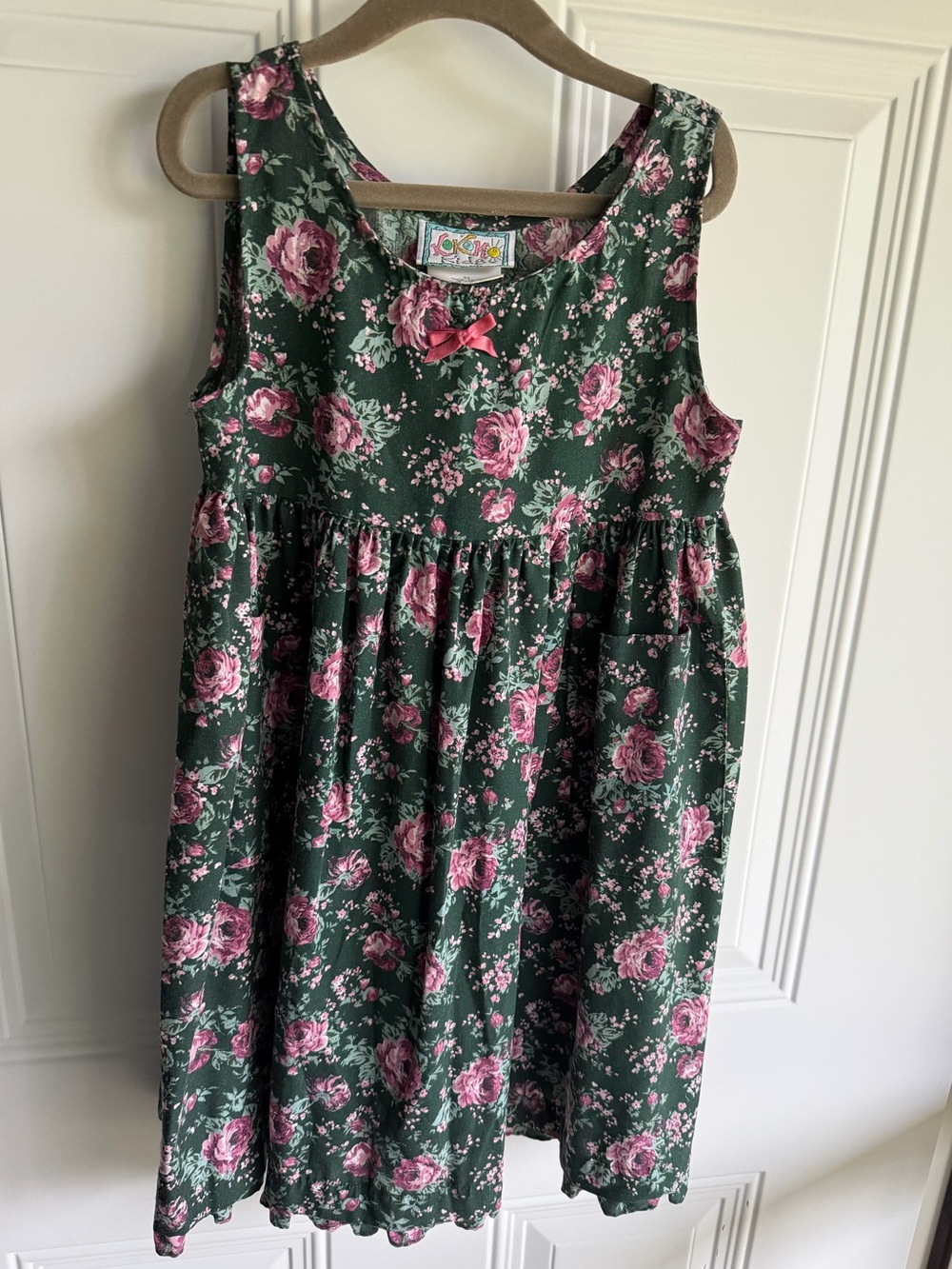 Vintage Kokomo floral dress with pockets size 6x